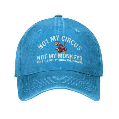 Funny Clown Quote Vintage Baseball Cap