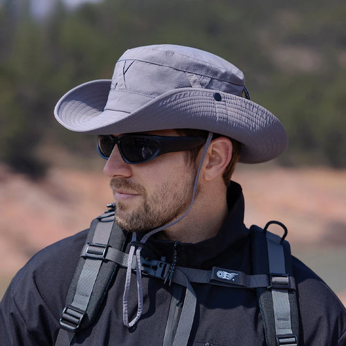 Adjustable Breathable Wide Brim Outdoor Bucket Hat