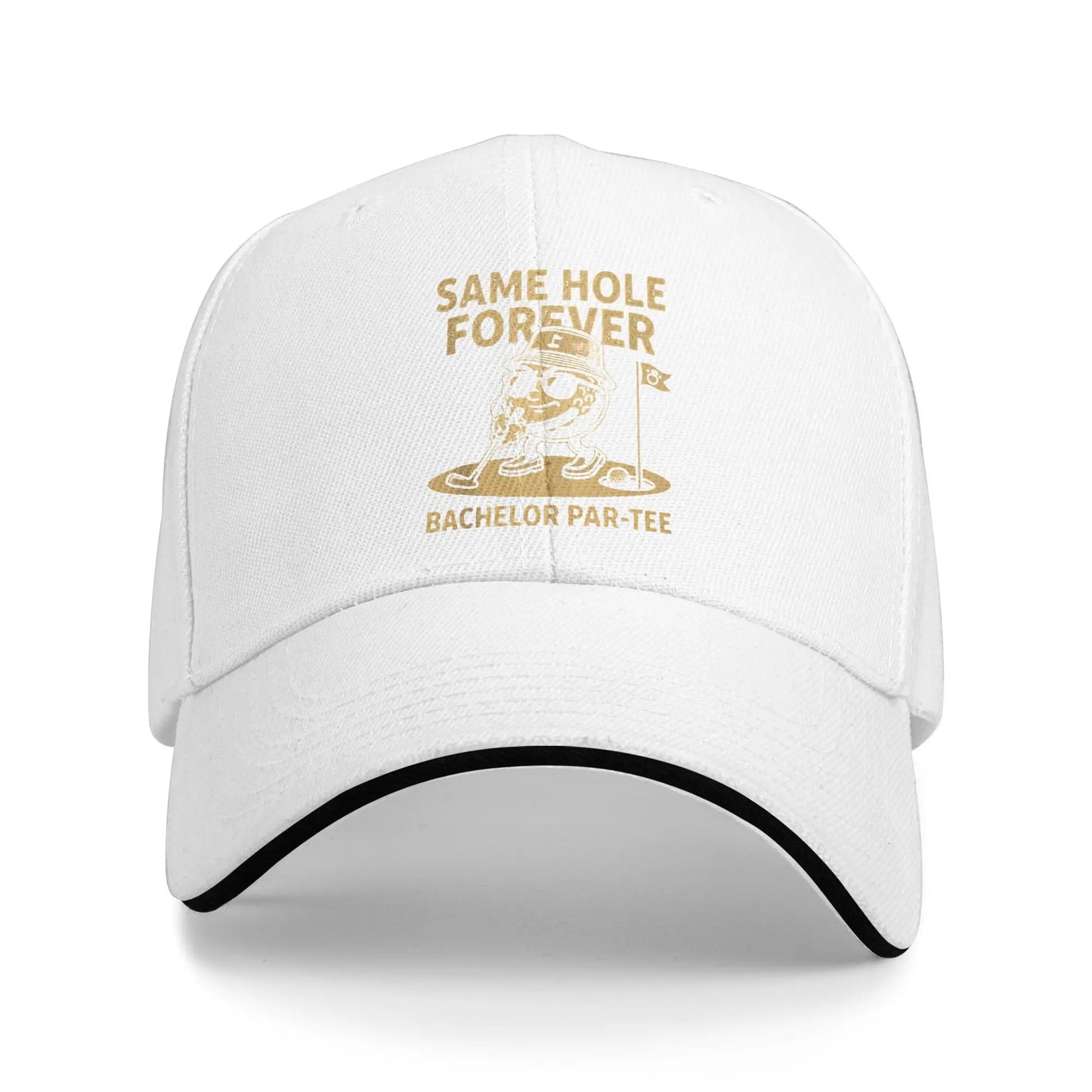 Same Hole Golf Groomsmen Baseball Cap