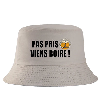 Funny Beer Pas Pris Viens Boire Bucket Hat