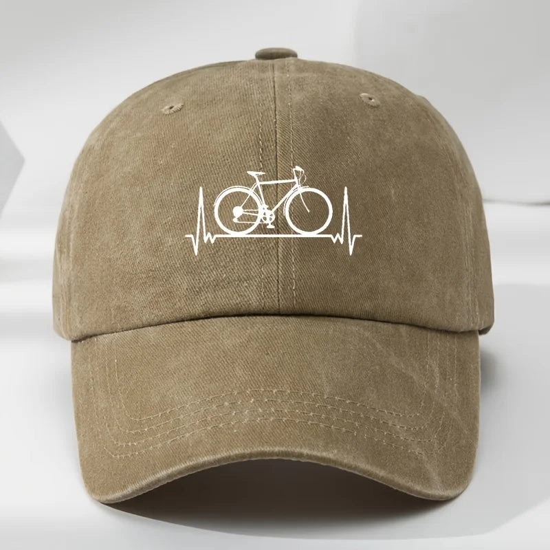 Bicycle Print Outdoor Sports Baseball Cap