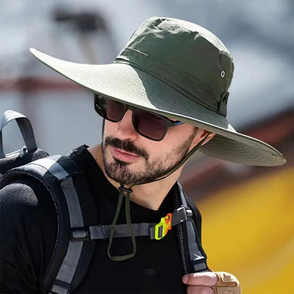 Breathable Mesh Anti-UV Outdoor Fishing Bucket Hat