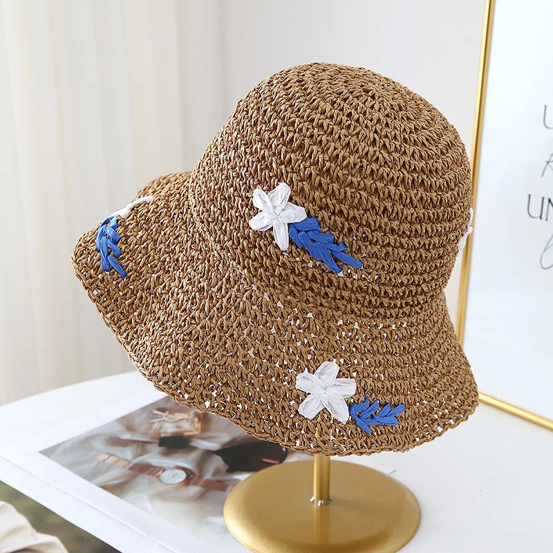 Women's Hollow Flower Crochet Bucket Hat