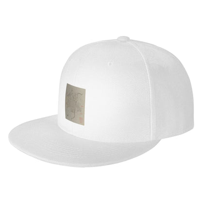 Vintage Macon Georgia 1923 Map Flat Brim Snapback Cap
