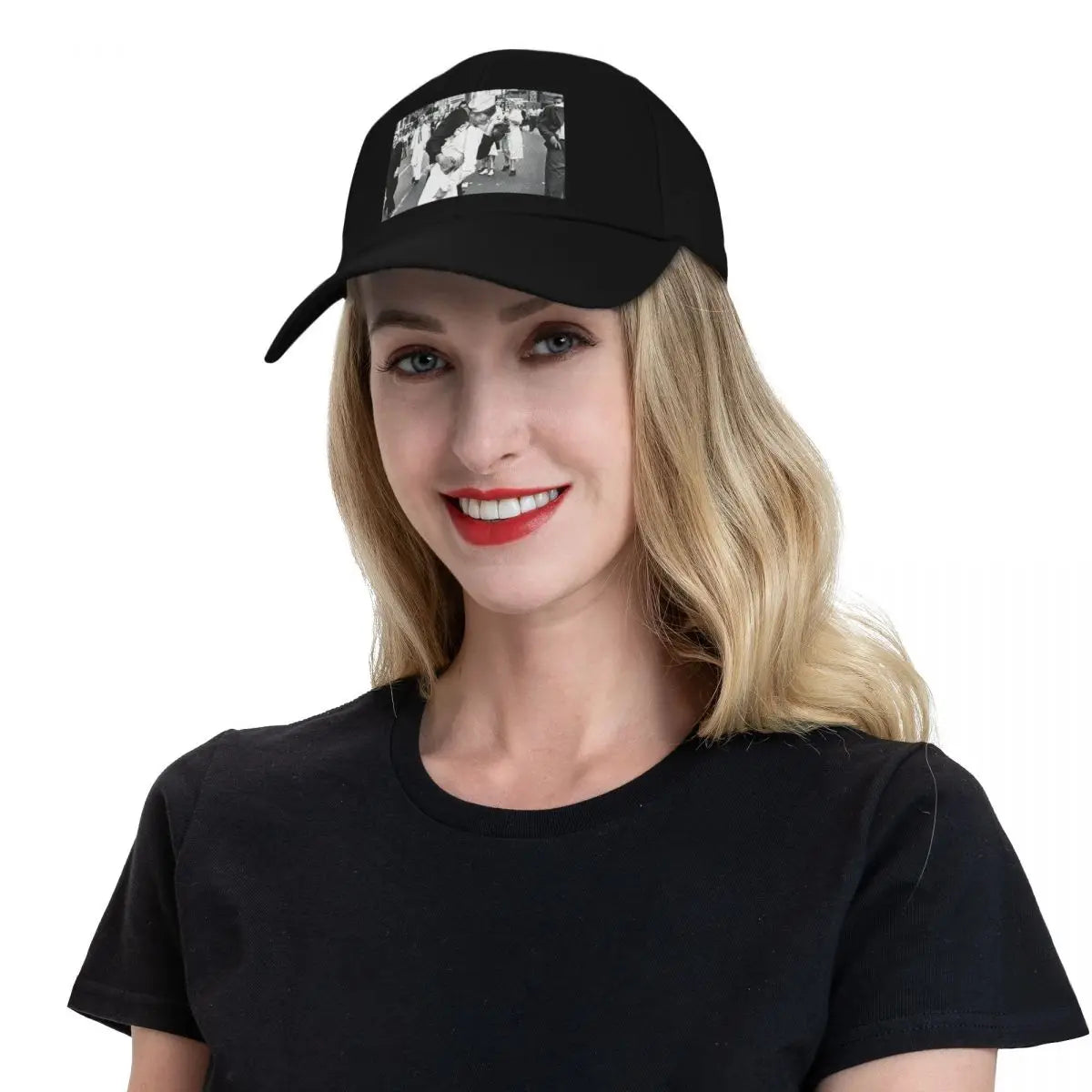 Sailor Kissing Times Square Poster Baseball Cap