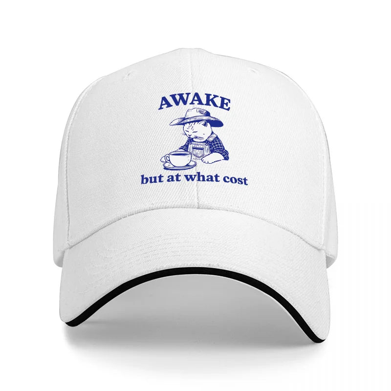 Awake But At What Cost Baseball Cap