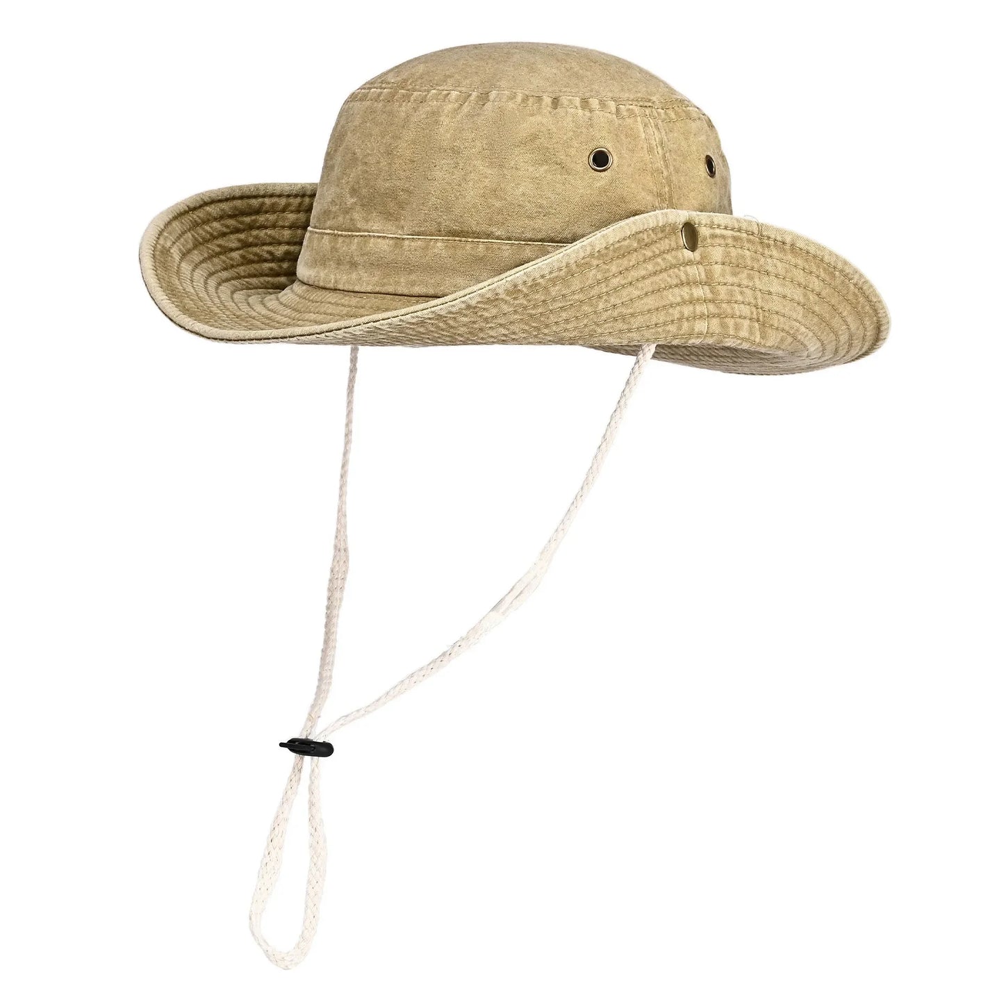 Solid Cotton Bucket Hat Outdoor Travel Cap Unisex