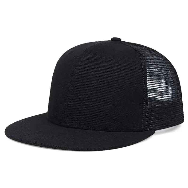 Unisex Minimalist Mesh Hip-Hop Snapback Cap