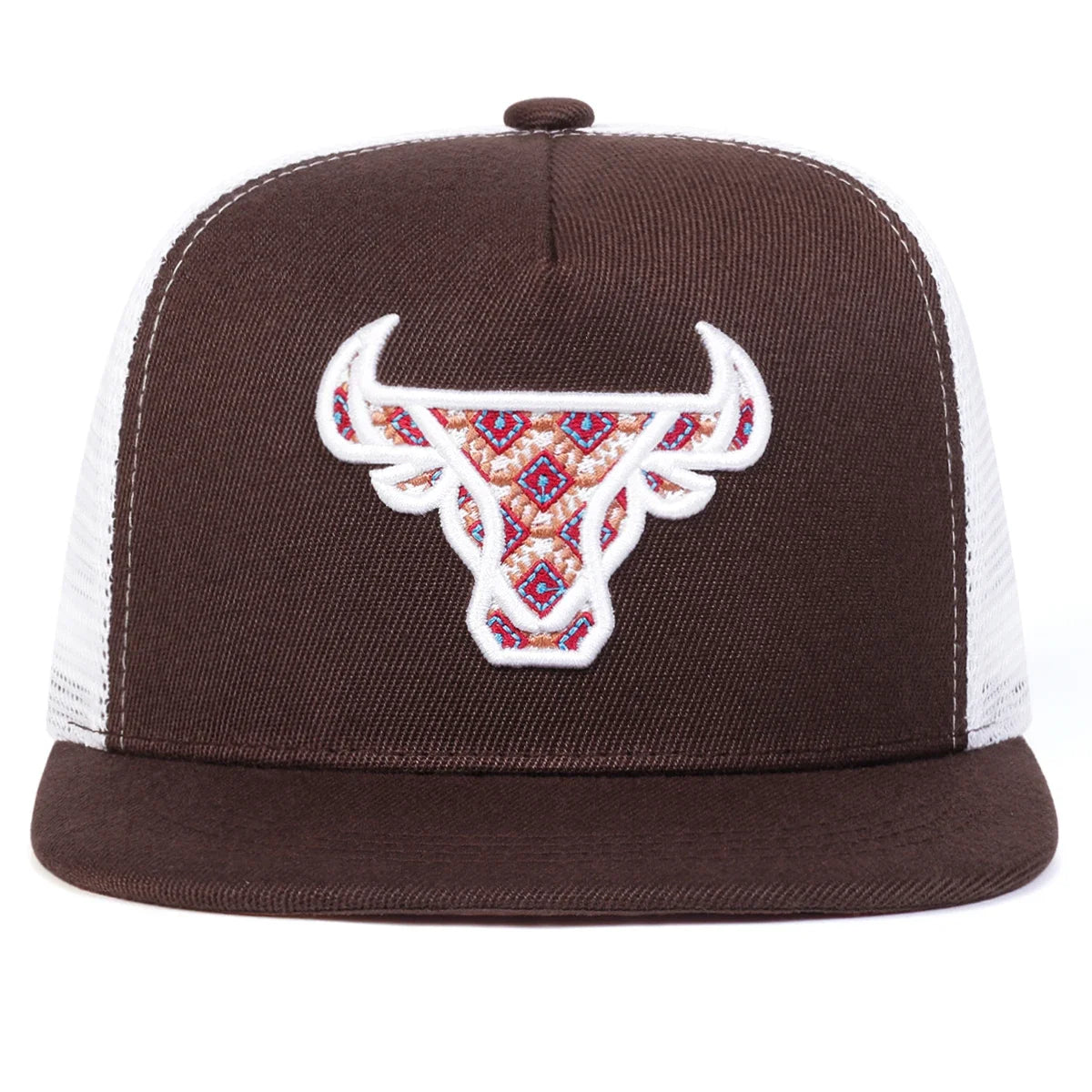 Ox Head Embroidery Casual Snapback Cap