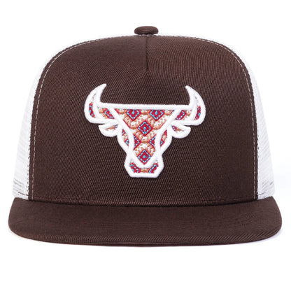 Ox Head Embroidery Casual Snapback Cap
