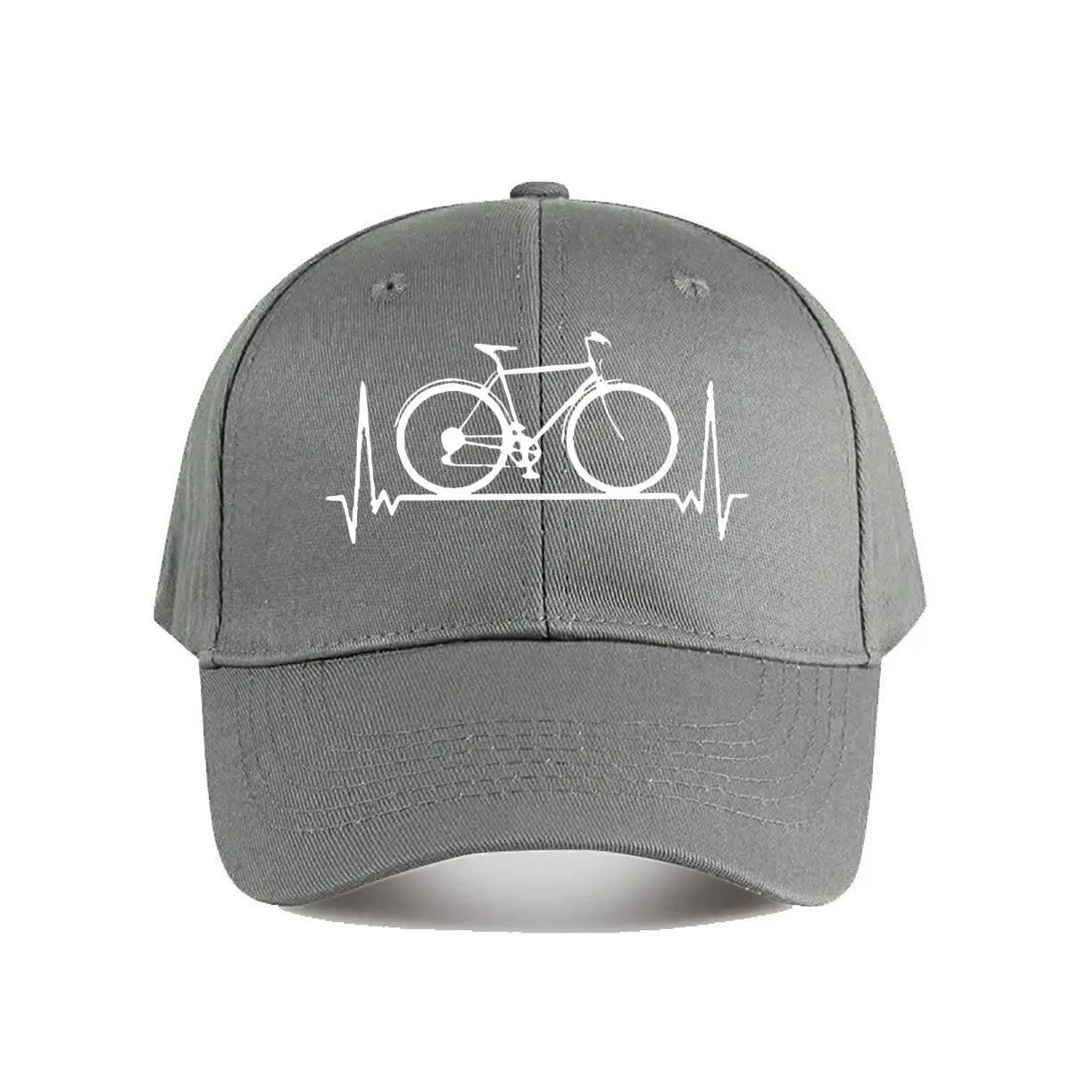 Bicycle Heartbeat Vinyl Baseball Cap