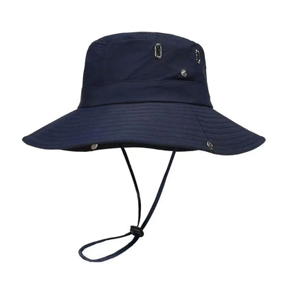 Quick-Dry Bucket Hat With Adjustable Wind Cord