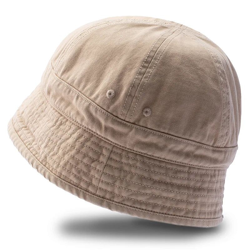 Washed Cotton Short Brim Bucket Hat