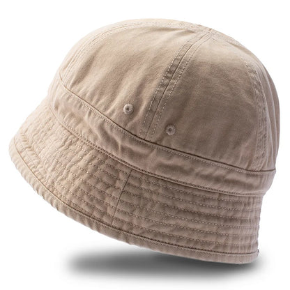 Washed Cotton Short Brim Bucket Hat