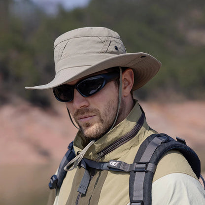 Adjustable Breathable Wide Brim Outdoor Bucket Hat