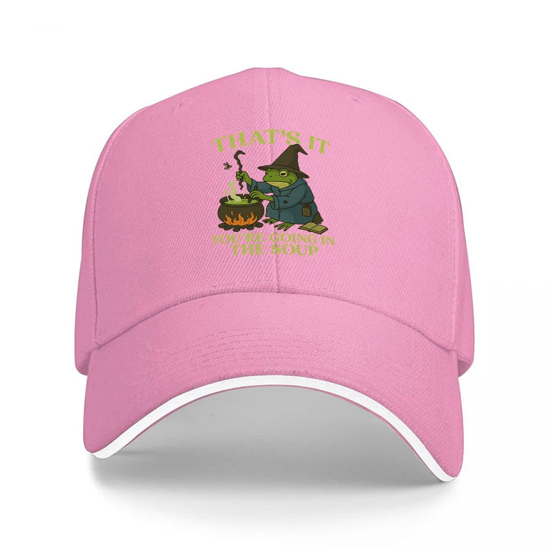 Black Frog Funny Quote Baseball Cap