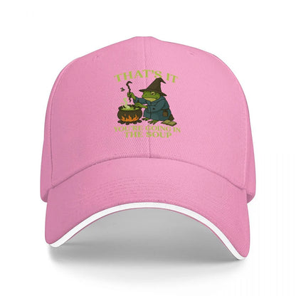 Black Frog Funny Quote Baseball Cap
