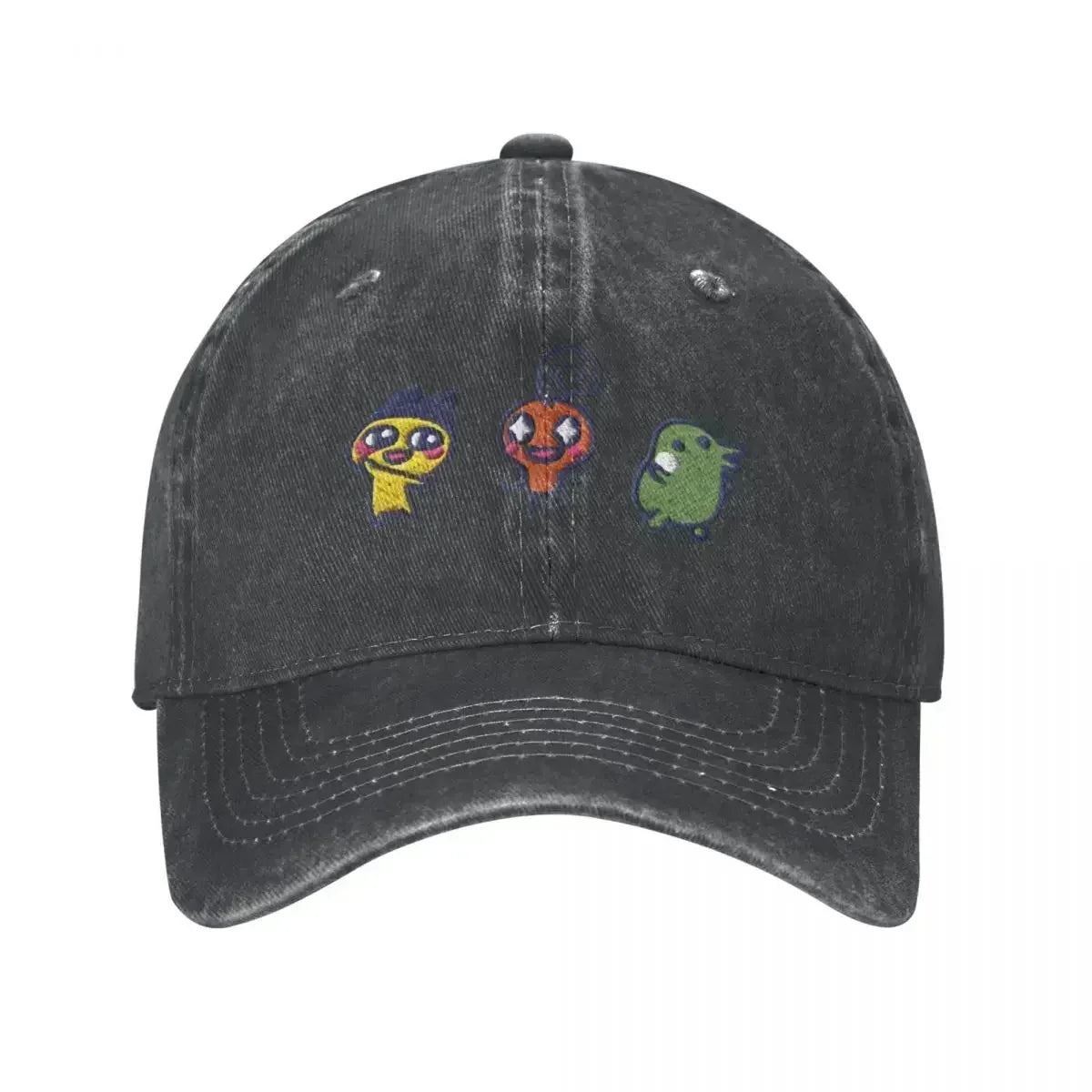 Vintage Tamagotchi Memetchi Mametchi Kuchipatchi Denim Baseball Cap