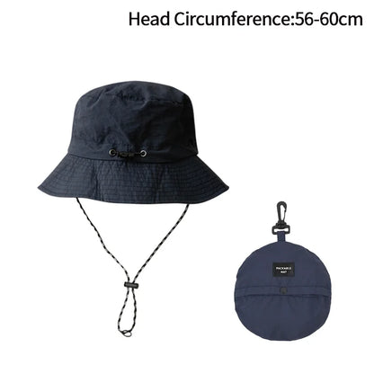 Waterproof Quick-Dry UV Protection Bucket Hat With Storage Hook