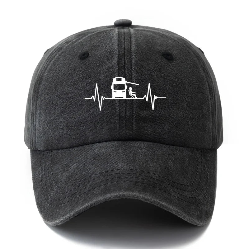 Classic Retro Washed Printed Baseball Cap