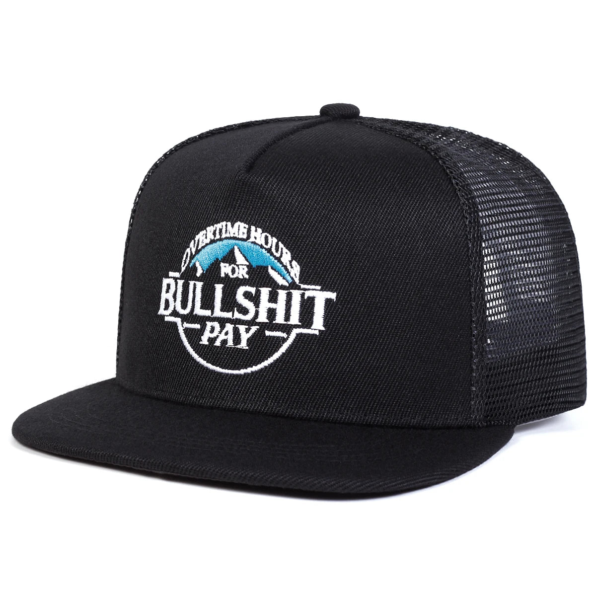 BULLSHIT PAY Embroidery Casual Snapback Cap