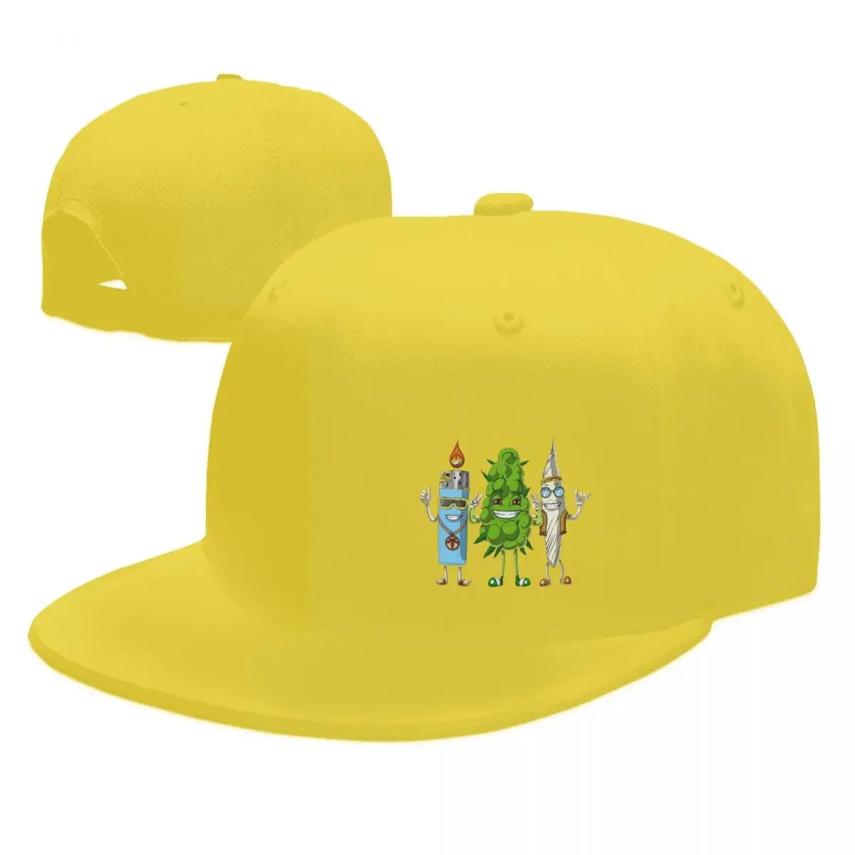 Weed Bud Joint Graphic Snapback Cap
