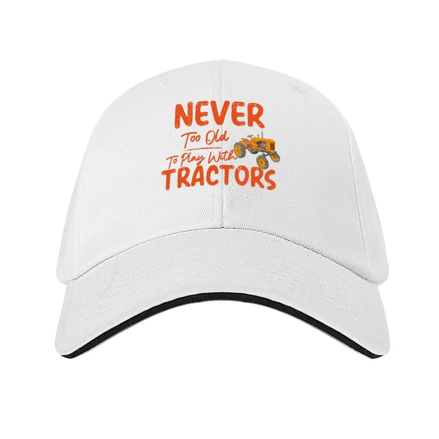 Never Too Old To Play Tractors Cap