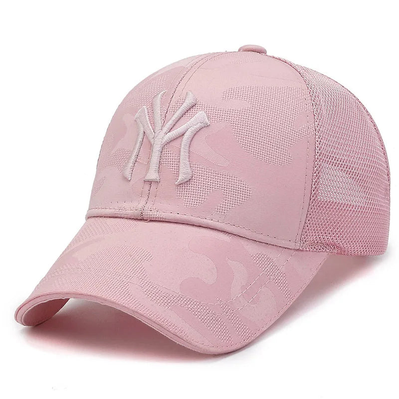 New Spring Summer Embroidered Letter Camouflage Hat