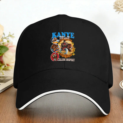 Kanye West Portrait Print Baseball Cap Style
