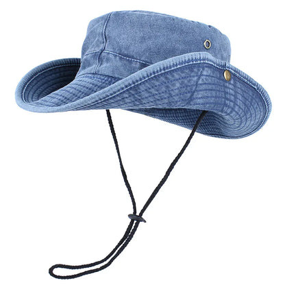 Summer Bucket Hats 2026 Outdoor Sun Hat Woman Solid Cotton About 58cm