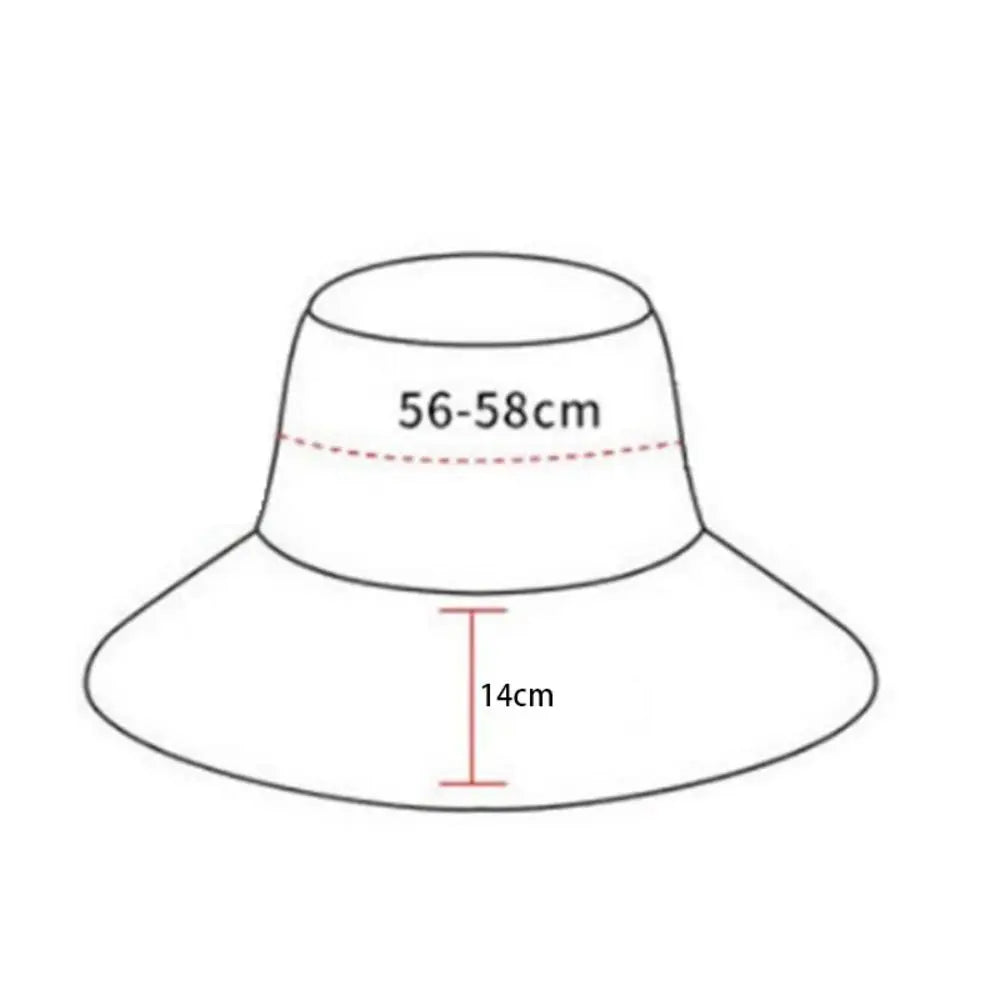 Spring Summer Double Sided Bucket Hat Big