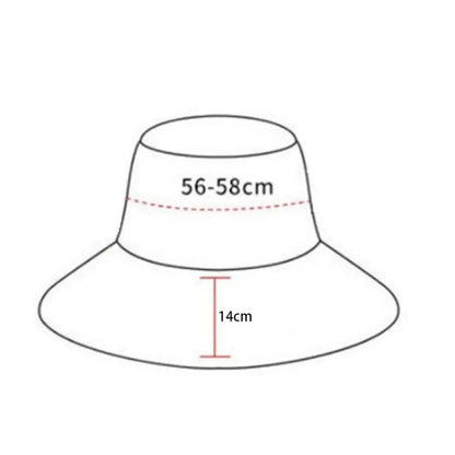 Spring Summer Double Sided Bucket Hat Big