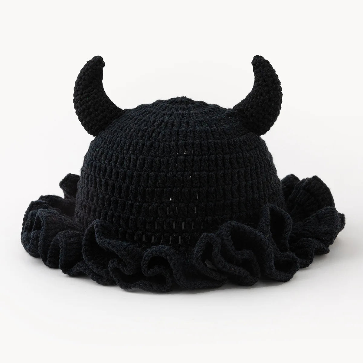 Couple Handmade Ruffle Lace Knitted Bucket Hat