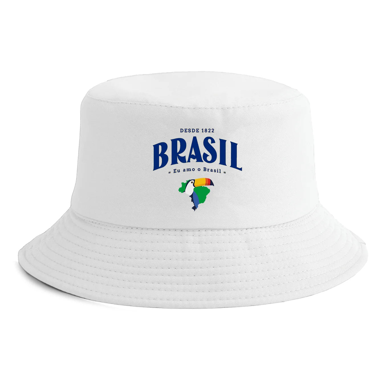 Brasil Map Toucan Print Bucket Hat