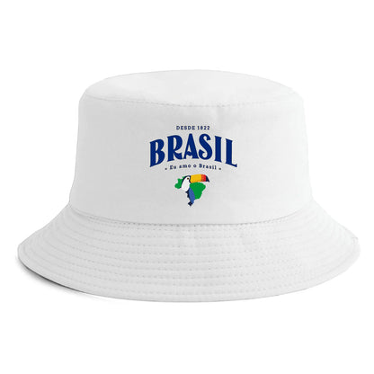 Brasil Map Toucan Print Bucket Hat