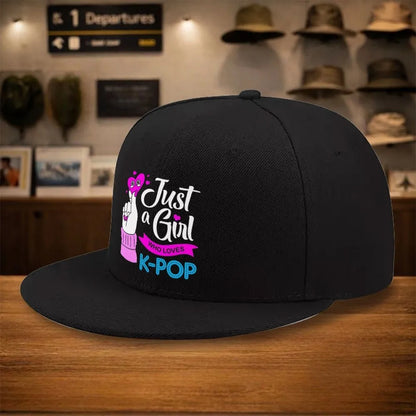 K Pop Finger Heart Snapback Cap