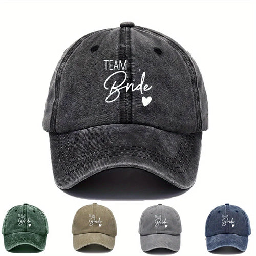 Team Bride Heart Baseball Cap
