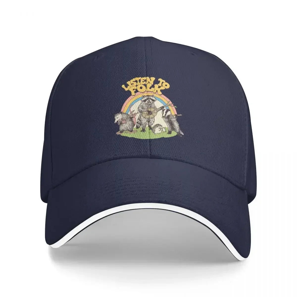 Listen To Folk Casual Polychromatic Adjustable Baseball Cap