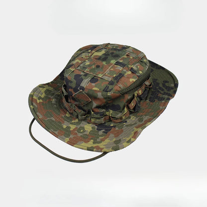 Tactical Square Pocket Outdoor Fishing Bucket Hat