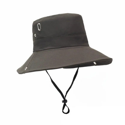 Quick-Dry Bucket Hat With Adjustable Wind Cord