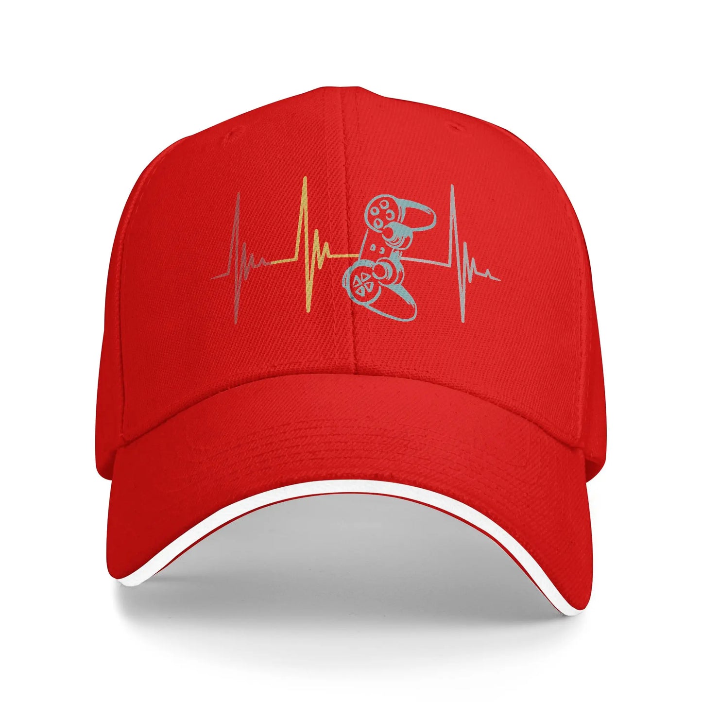 Gamer Controller Heartbeat Trucker Baseball Cap