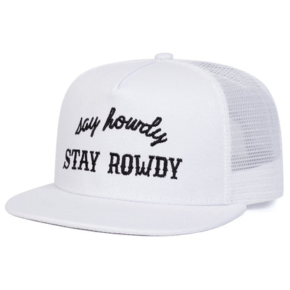 Unisex Embroidery Hip- Hop Net Hats Spring Summer Outdoor