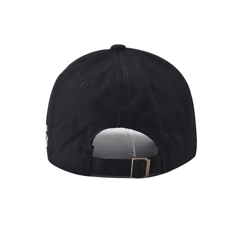 Unisex Cotton Washed Baseball Cap Men Letter Embroid Vintage