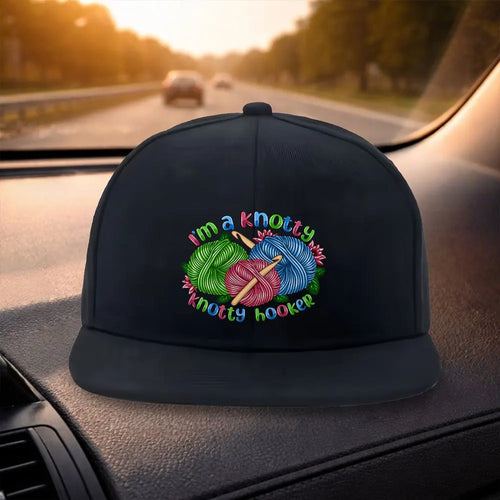 Crochet Print Duckbill Snapback Cap Style