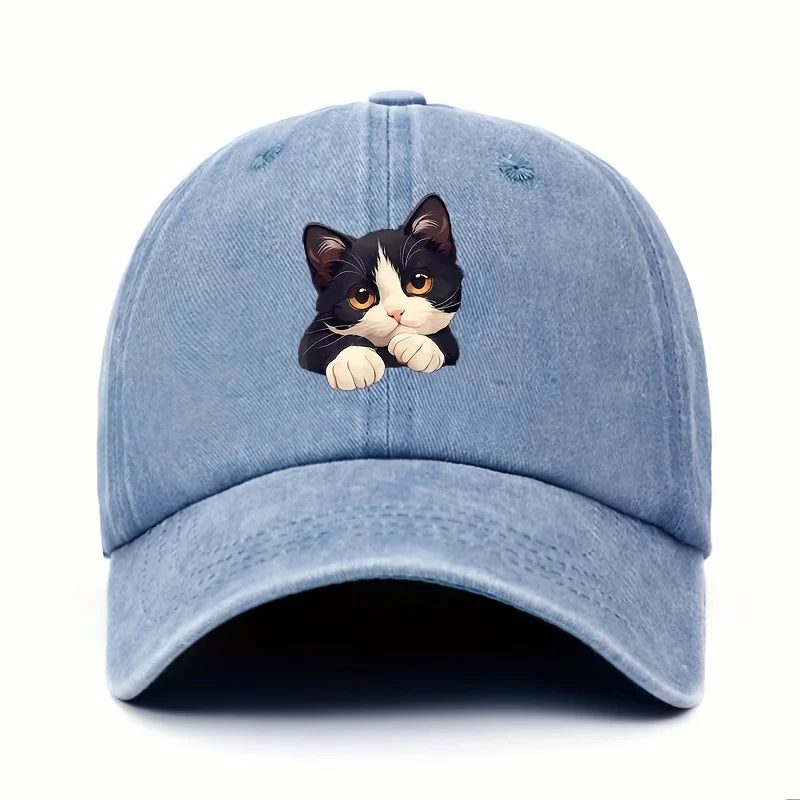 Funny Cat Pattern Casual Baseball Cap