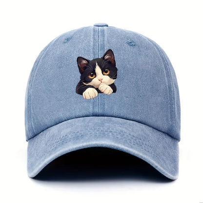 Funny Cat Pattern Casual Baseball Cap