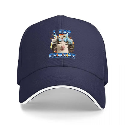 I Eat Cement Cat Baseball Cap