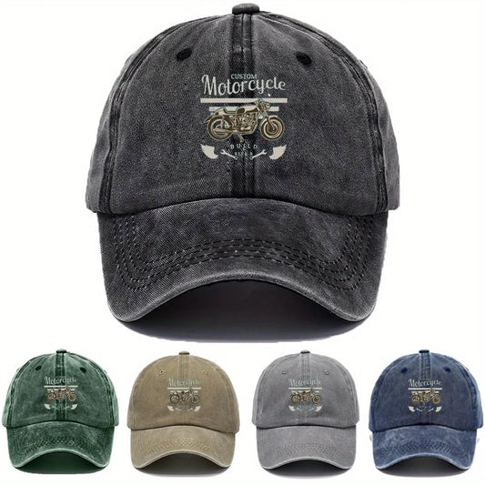 Vintage Moto Washed Baseball Cap