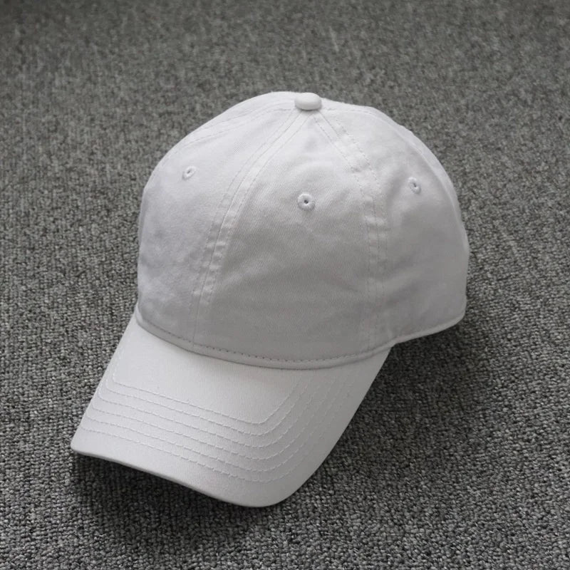 Oversize 100% Cotton Baseball Cap Large Snapback Hat For Big Heads Men Women Blank Sun Cap Adjustable Plain Dad Golf Cap Size 55-65cm