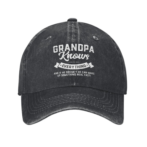 Grandpa Knows Everything Baseball Cap